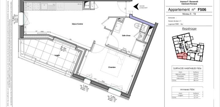 Appartement • Clermont-Ferrand • 38m2