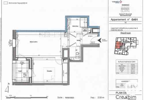 Appartement 2 pièces 41 m2 à louer Clermont Ferrand 63000, 610 €/mois