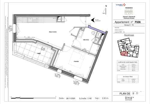 Appartement 2 pièces 38 m2 à louer Clermont-Ferrand 63000, 605 €/mois